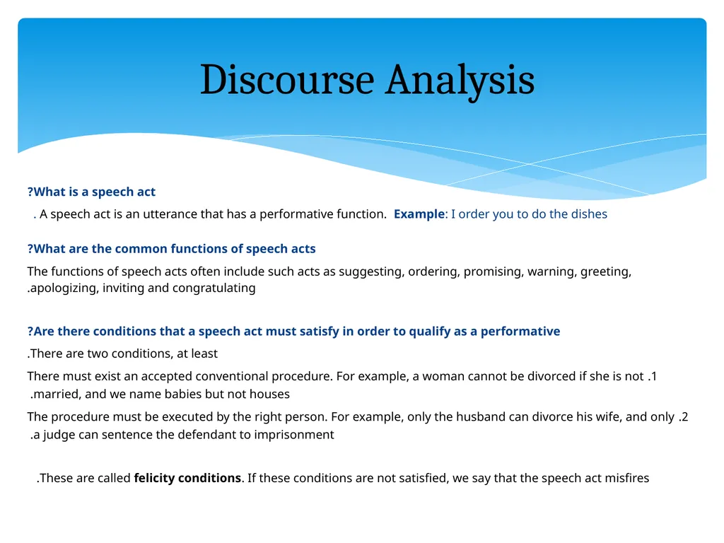 What is discourse? “A continuous stretch of - slide 10 of 47