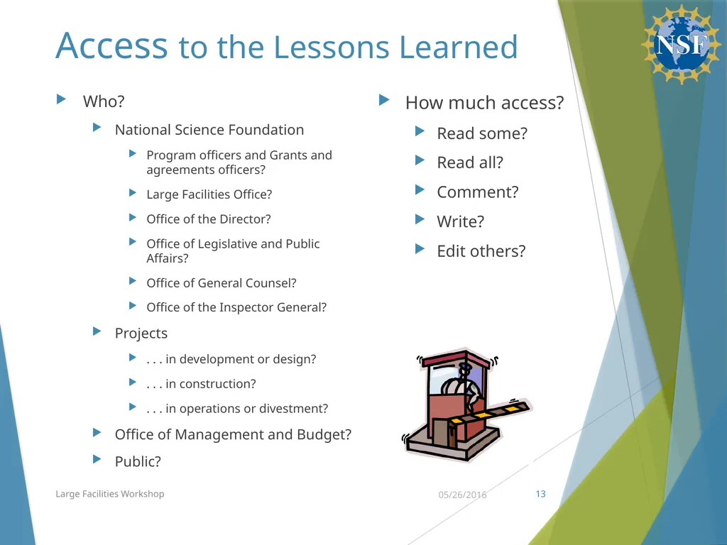 Communities of Practice & Lessons Learned Budget, - slide 13 of 19