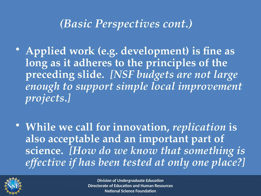 Improving Undergraduate STEM Education Program - slide 18 of 37