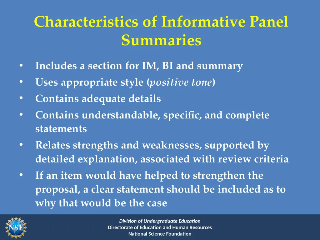 Improving Undergraduate STEM Education Program - slide 30 of 37