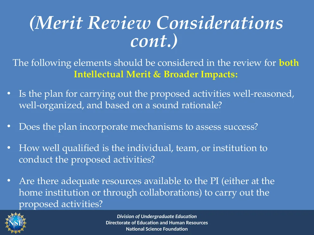 Improving Undergraduate STEM Education Program - slide 15 of 37