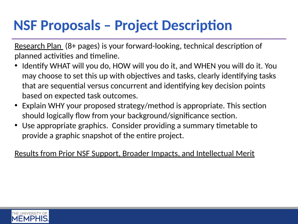 Preparing Research Proposals for NSF and NIH April - slide 8 of 14