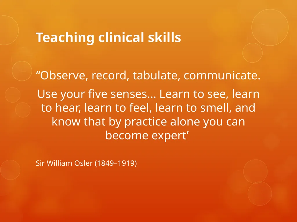 How to teach practical skills Dr. Chisale Mhango - slide 6 of 16