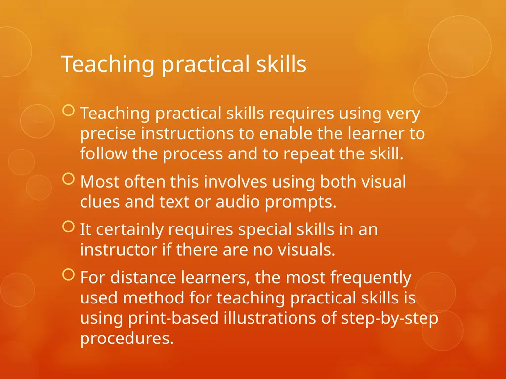 How to teach practical skills Dr. Chisale Mhango - slide 4 of 16