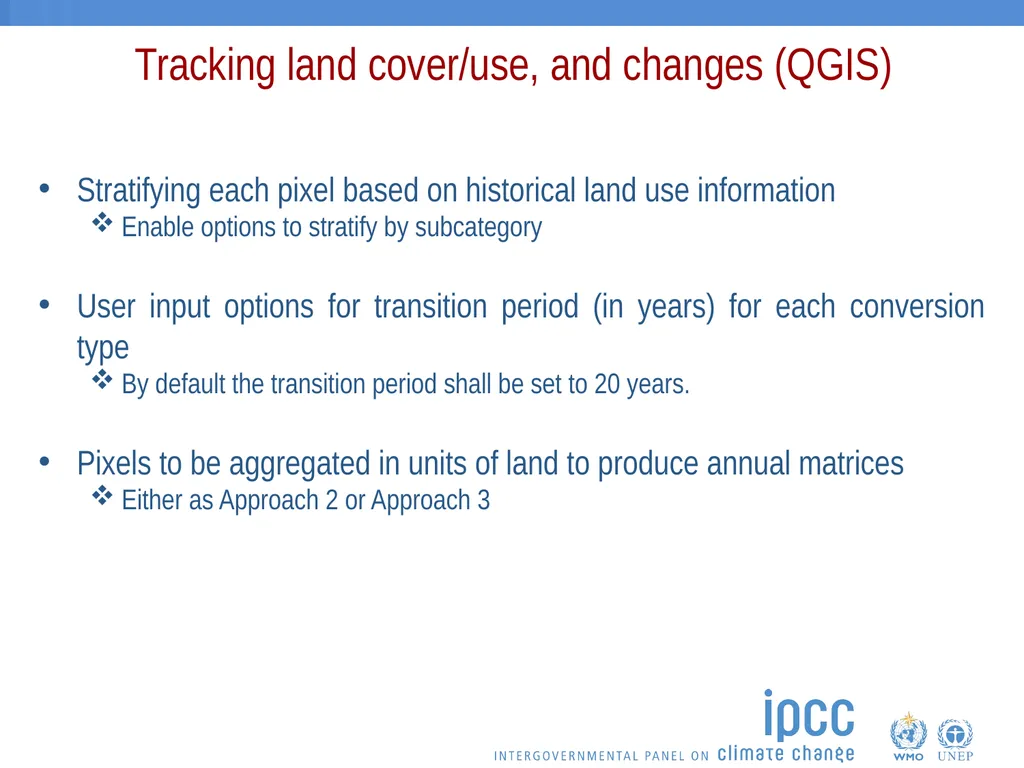 Ongoing work on the add-on for land representation - slide 10 of 15