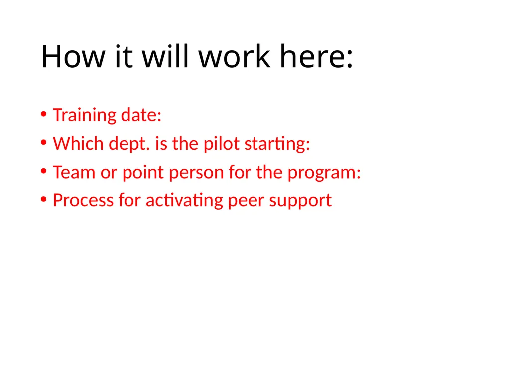 Peer Support (Best Hospital) We are Creating a - slide 11 of 11