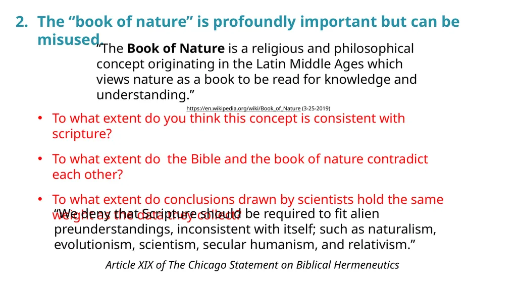 A Thoughtful Approach to Theistic Evolution Brian - slide 4 of 15