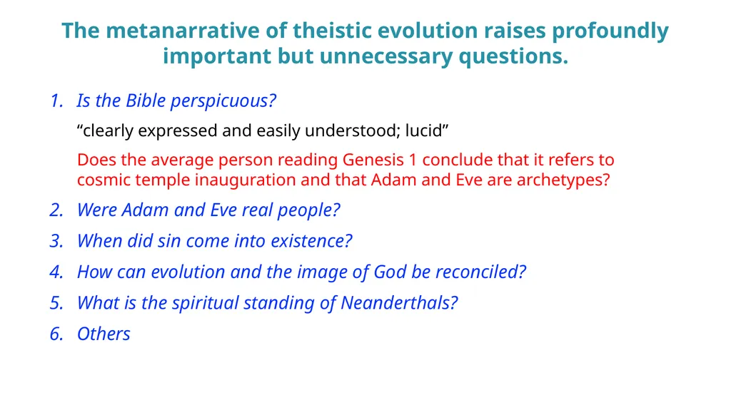 A Thoughtful Approach to Theistic Evolution Brian - slide 13 of 15