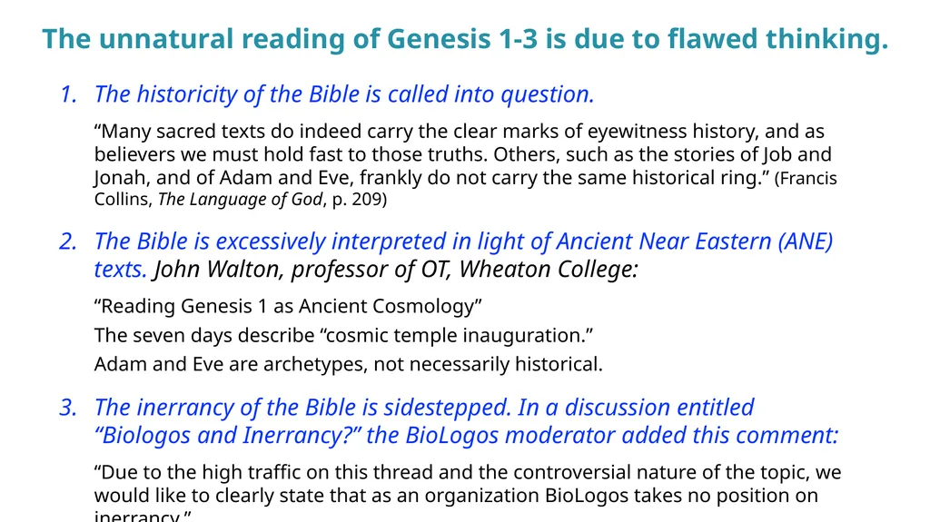 A Thoughtful Approach to Theistic Evolution Brian - slide 12 of 15