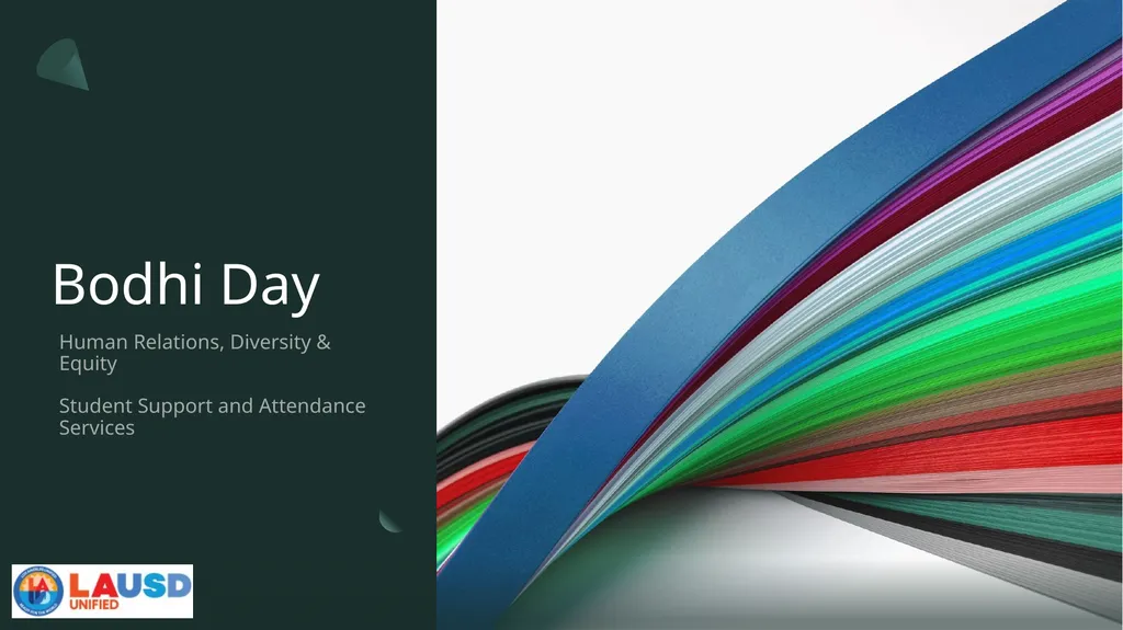 Bodhi Day Human Relations, Diversity & Equity - slide 1 of 11