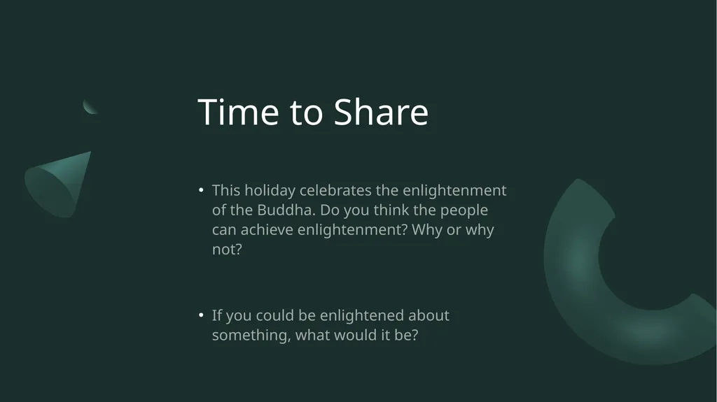 Bodhi Day Human Relations, Diversity & Equity - slide 9 of 11