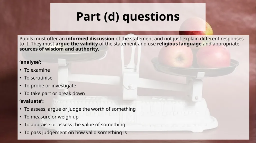 GCSE R.S.- Tips for Eduqas Jezz Pomfret LTLRE East - slide 13 of 21