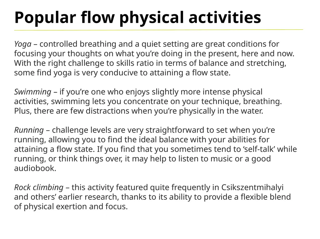 Flow “Being completely involved in an activity for - slide 11 of 13