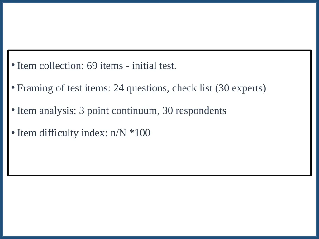 METHODOLOGY FOR WORKING OUT SCALE VALUES FOR - slide 49 of 58