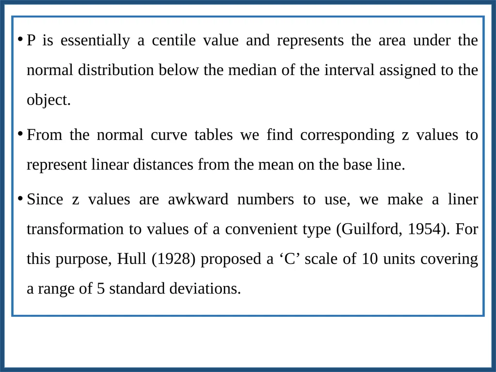 METHODOLOGY FOR WORKING OUT SCALE VALUES FOR - slide 40 of 58