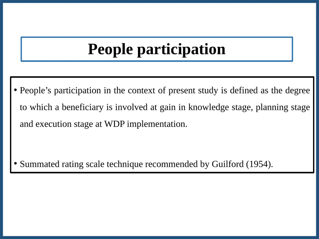 METHODOLOGY FOR WORKING OUT SCALE VALUES FOR - slide 44 of 58