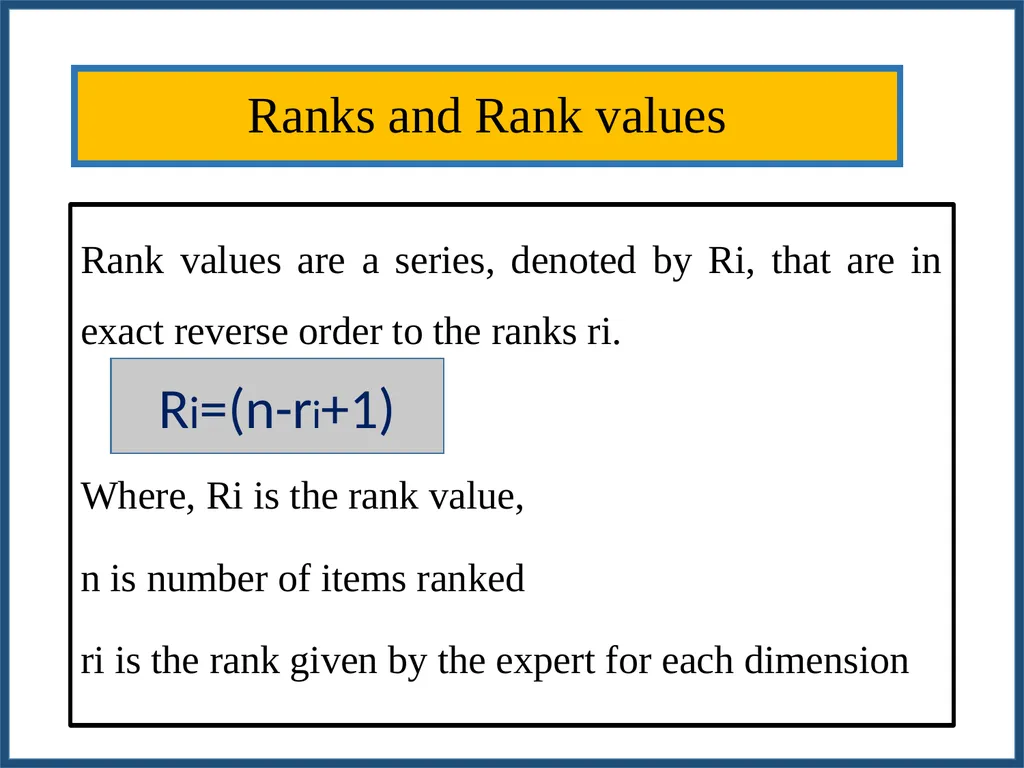 METHODOLOGY FOR WORKING OUT SCALE VALUES FOR - slide 38 of 58