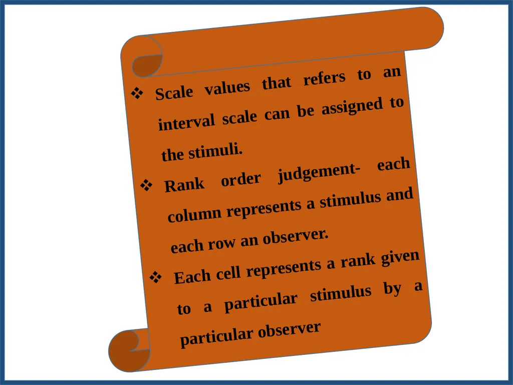 METHODOLOGY FOR WORKING OUT SCALE VALUES FOR - slide 37 of 58