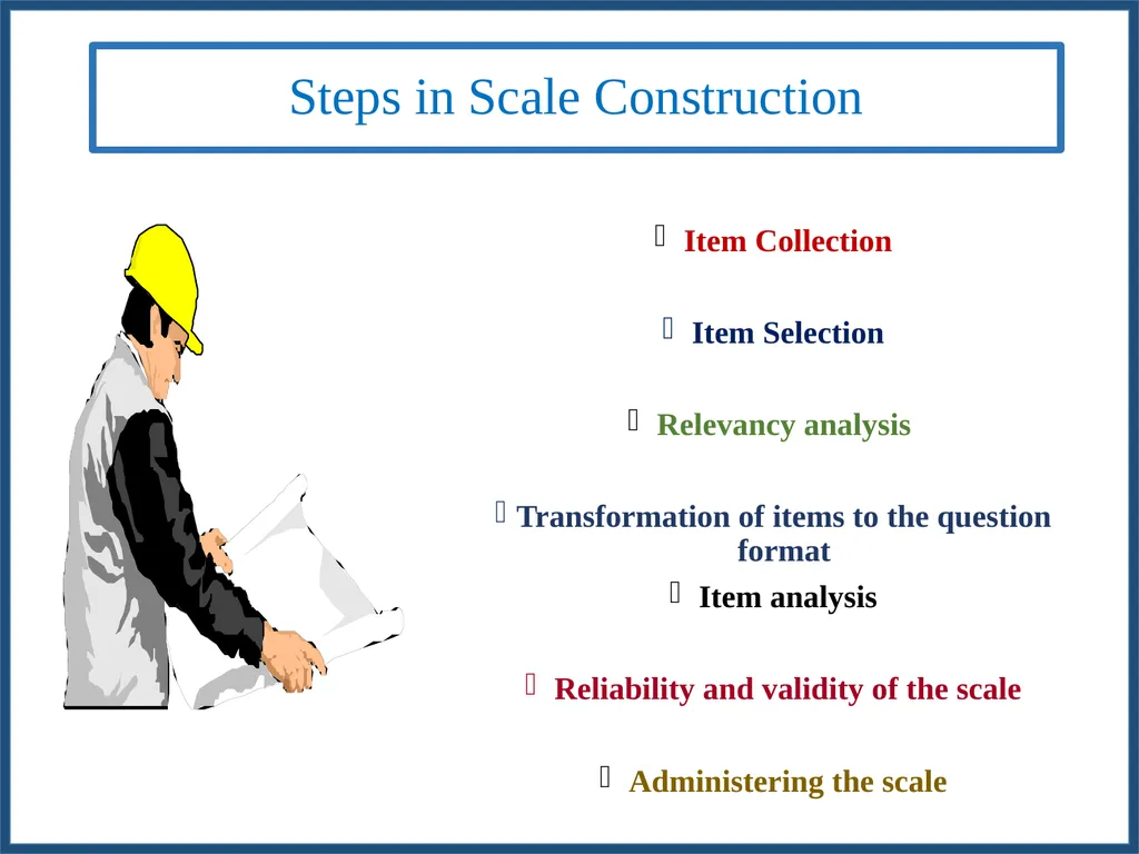 METHODOLOGY FOR WORKING OUT SCALE VALUES FOR - slide 9 of 58