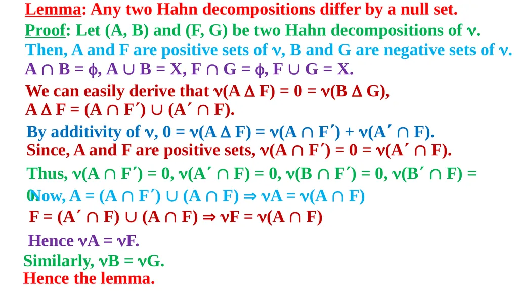 M 401- MEASURE THEORY SIGNED MEASURE K. C. TAMMI - slide 10 of 14