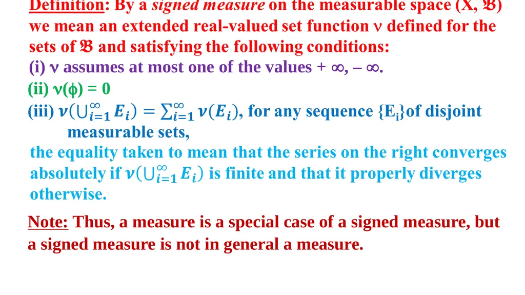 M 401- MEASURE THEORY SIGNED MEASURE K. C. TAMMI - slide 2 of 14