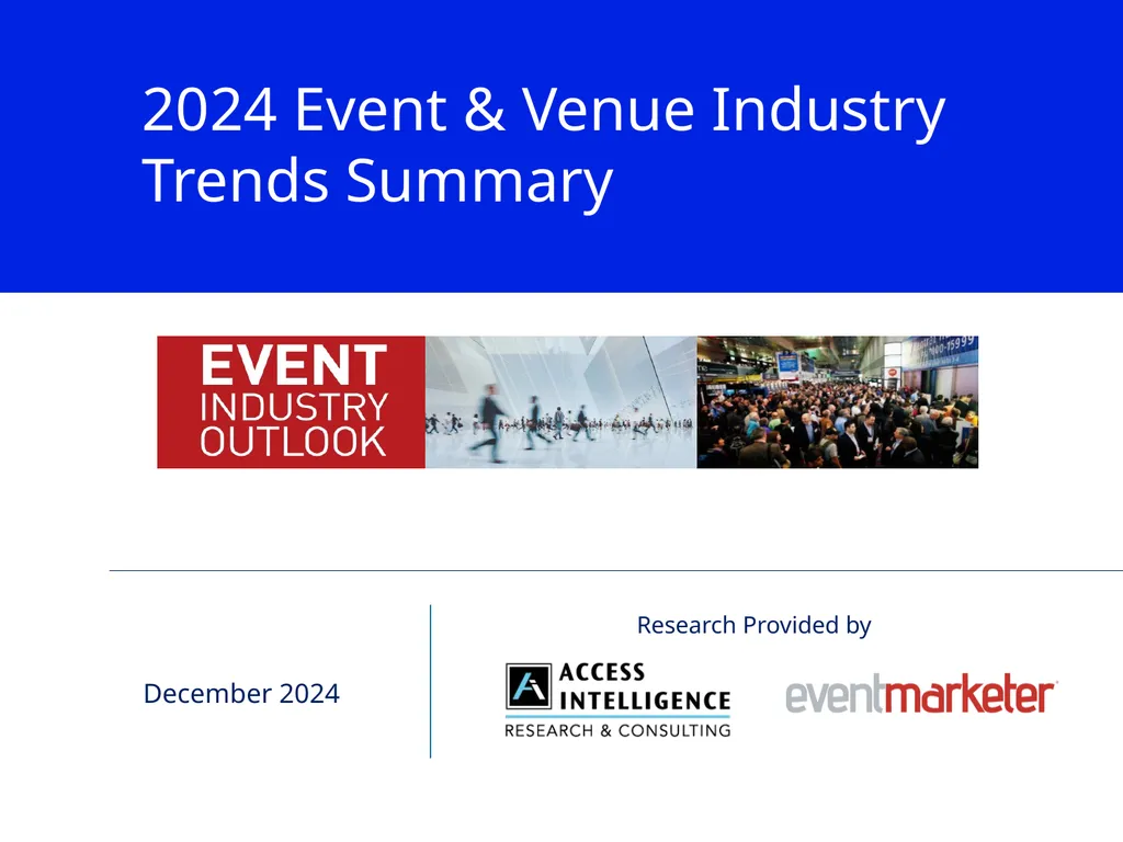 1 2024 Event & Venue Industry Trends Summary