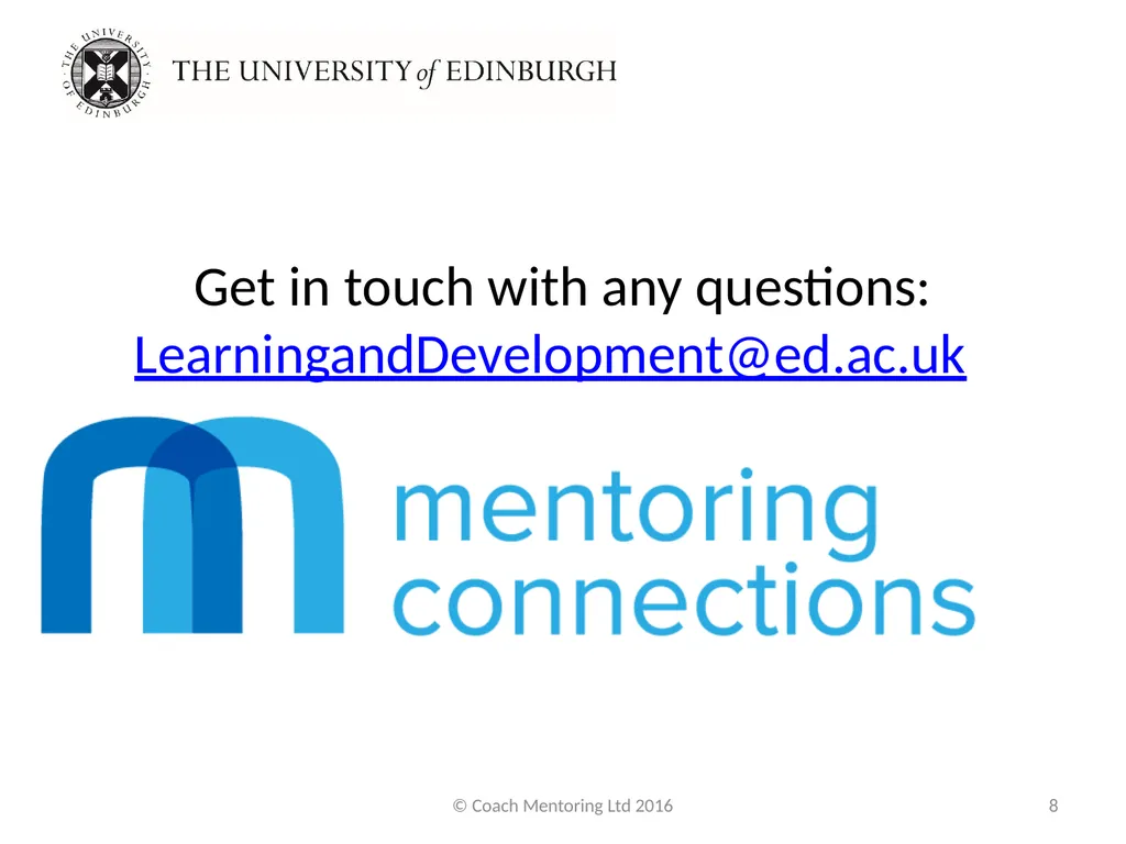Creative Mentoring Techniques for Mentors Lis - slide 8 of 8