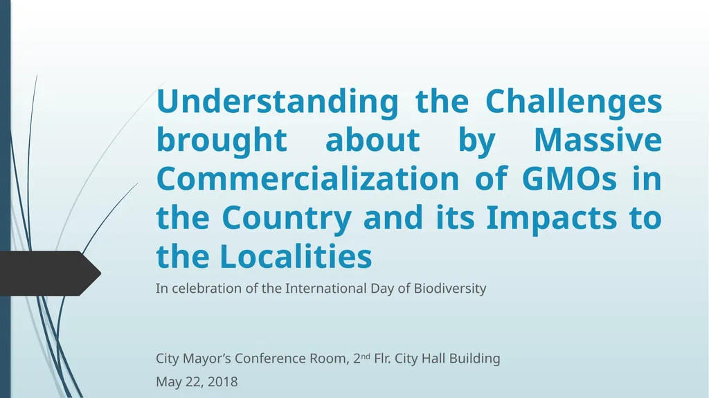Understanding the Challenges brought about by - slide 1 of 44