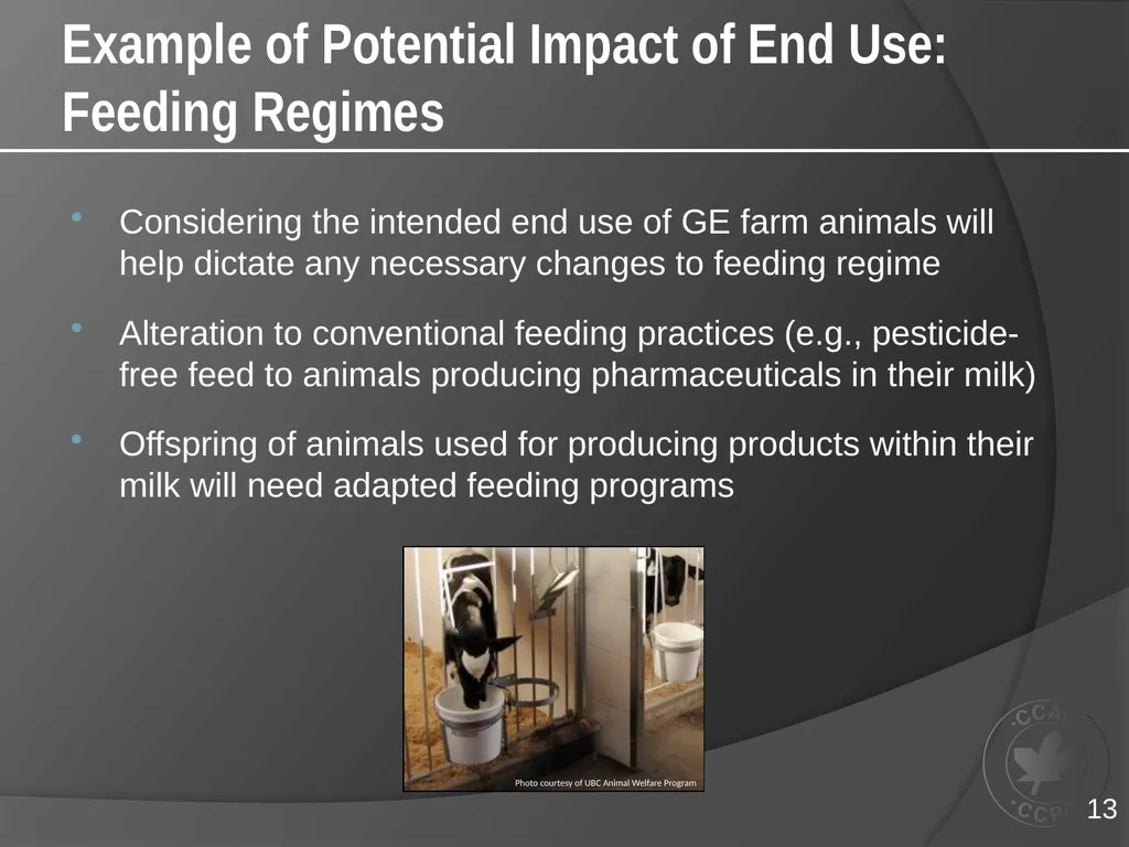 CCAC TRAINING MODULE ON: GENETICALLY-ENGINEERED - slide 13 of 16