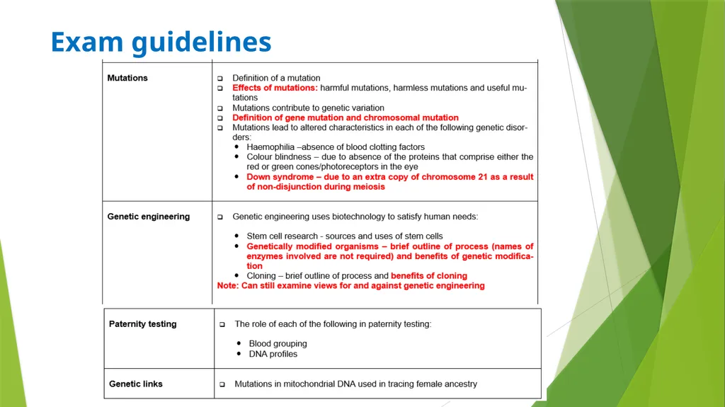 ASSET GRADE 12 LIFE SCIENCES REVISION 2020 - slide 2 of 17