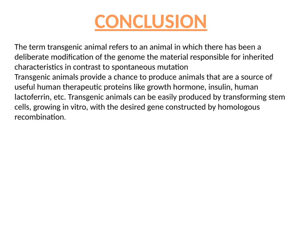 TRANSGENIC ANIMAL PRODUCTION SUBHASHREE - slide 13 of 16