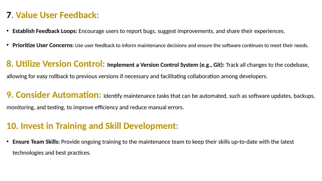 Software Maintenance Lect.6 System monitoring, - slide 11 of 12