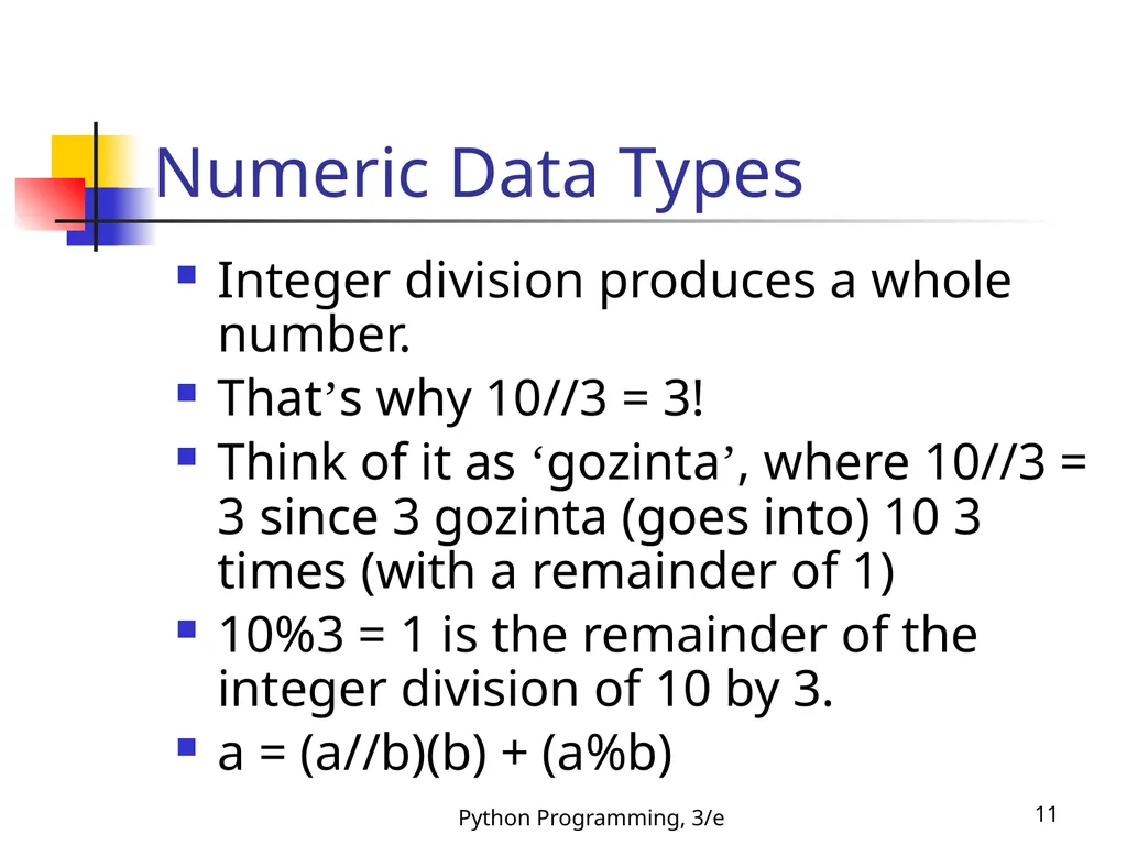 Python Programming, 3/e 1 Python Programming: An - slide 11 of 48