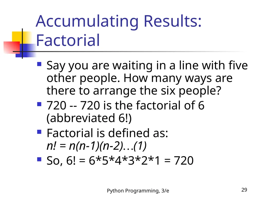 Python Programming, 3/e 1 Python Programming: An - slide 29 of 48