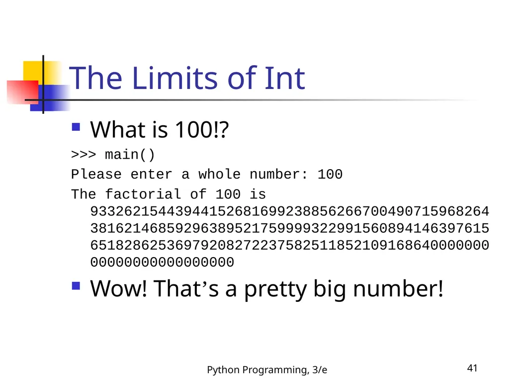 Python Programming, 3/e 1 Python Programming: An - slide 41 of 48
