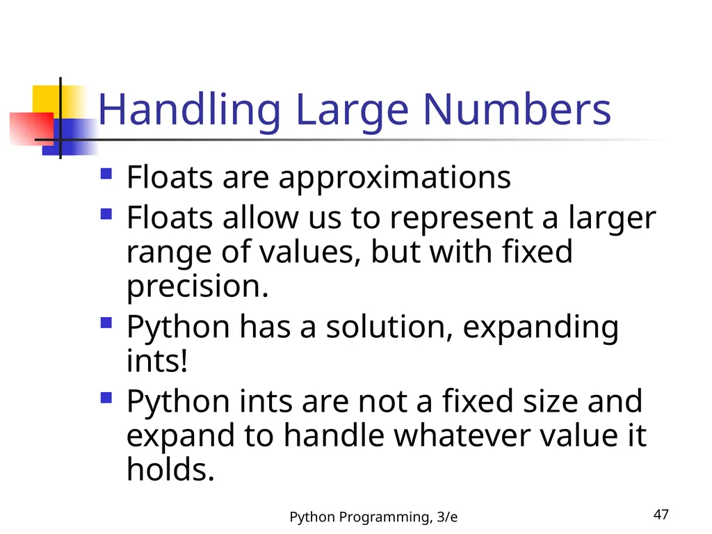 Python Programming, 3/e 1 Python Programming: An - slide 47 of 48