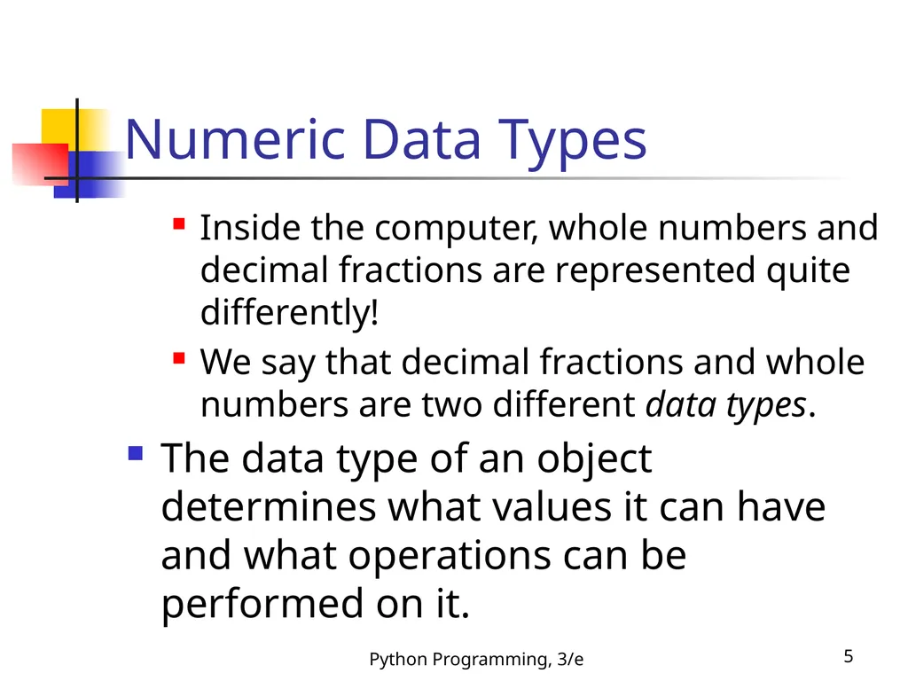 Python Programming, 3/e 1 Python Programming: An - slide 5 of 48