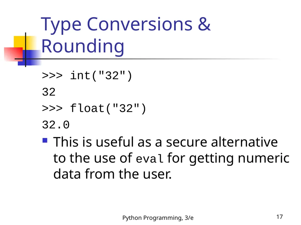 Python Programming, 3/e 1 Python Programming: An - slide 17 of 48