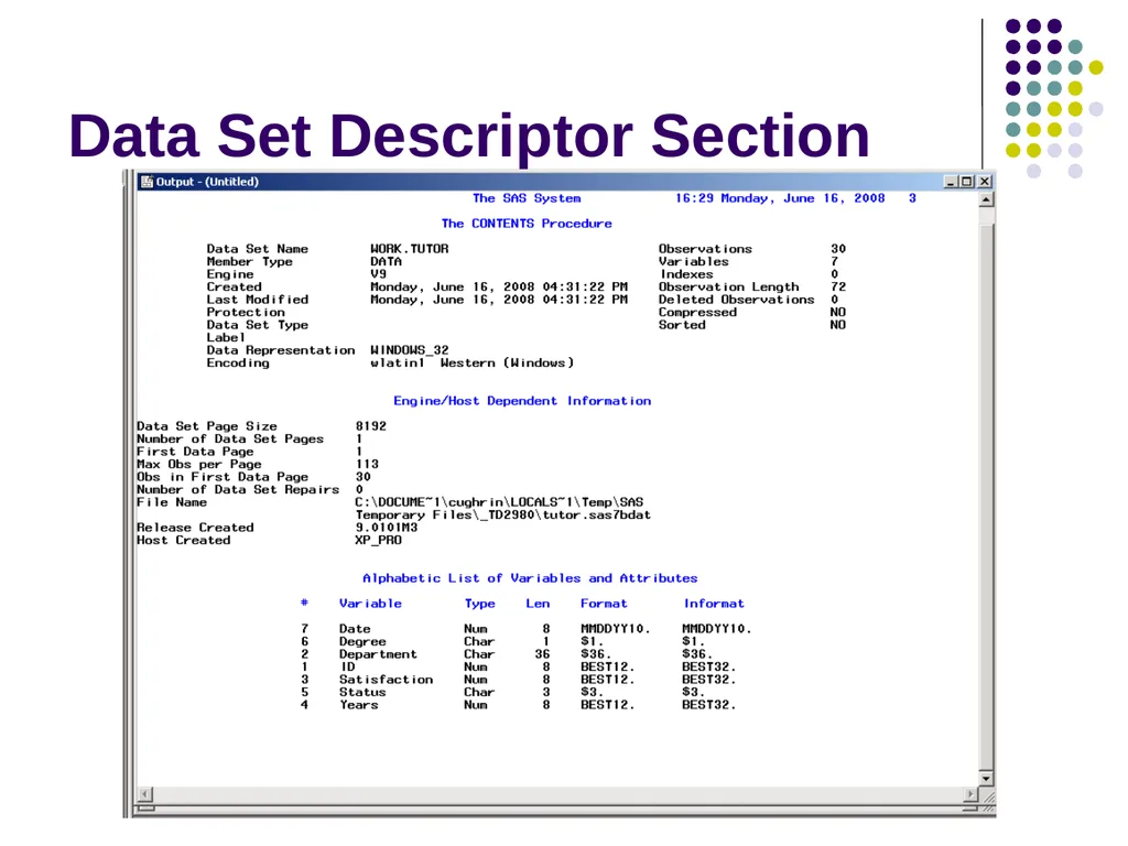 Introduction to SAS Programming Christina L. - slide 4 of 30