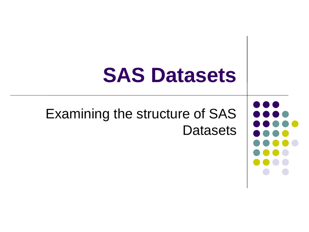 Introduction to SAS Programming Christina L. - slide 2 of 30