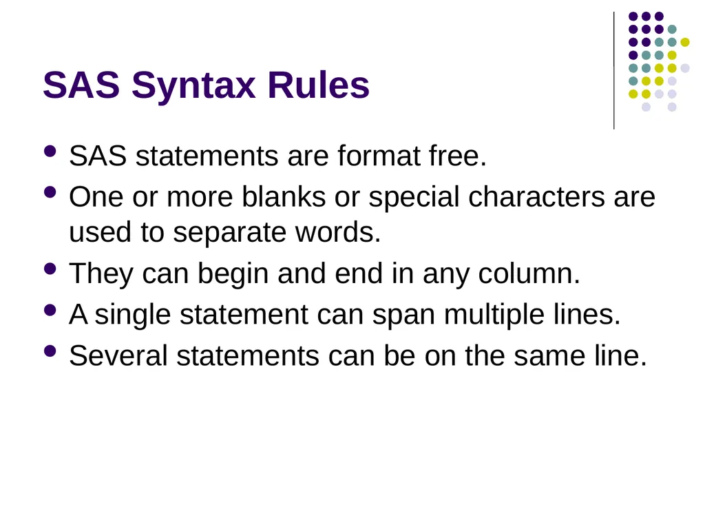 Introduction to SAS Programming Christina L. - slide 14 of 30