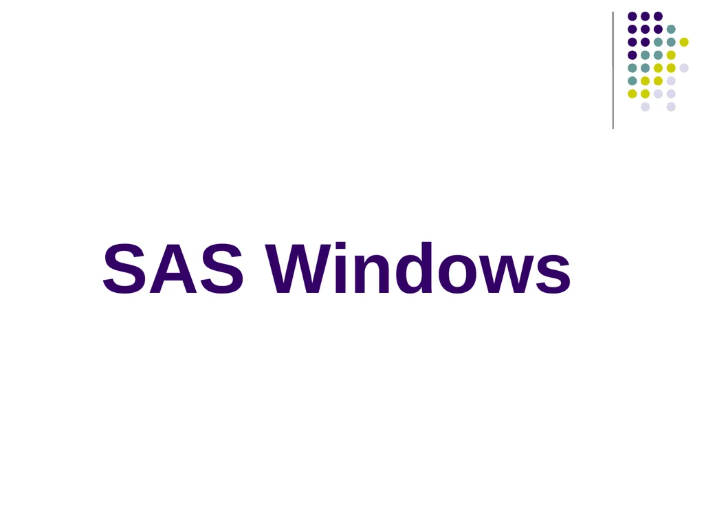 Introduction to SAS Programming Christina L. - slide 19 of 30
