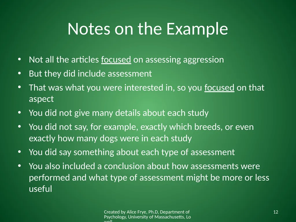 How to Synthesize Articles for a Paper Created by - slide 12 of 15