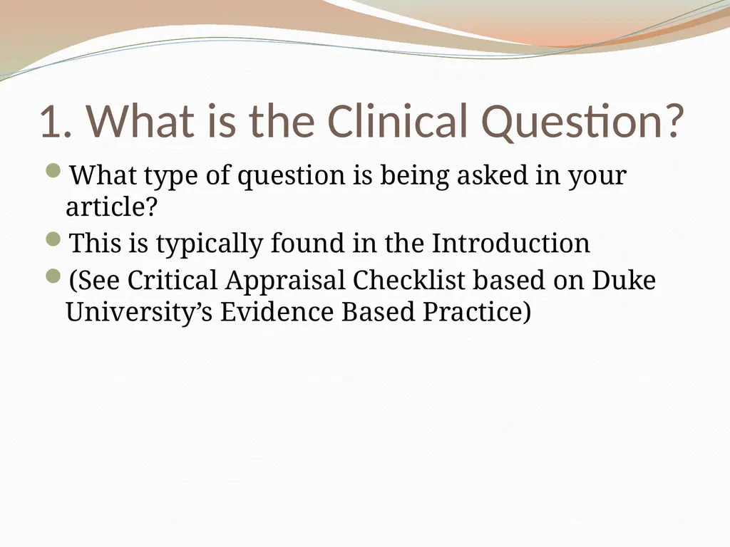 Critically Appraising a Journal Article What is a - slide 18 of 46