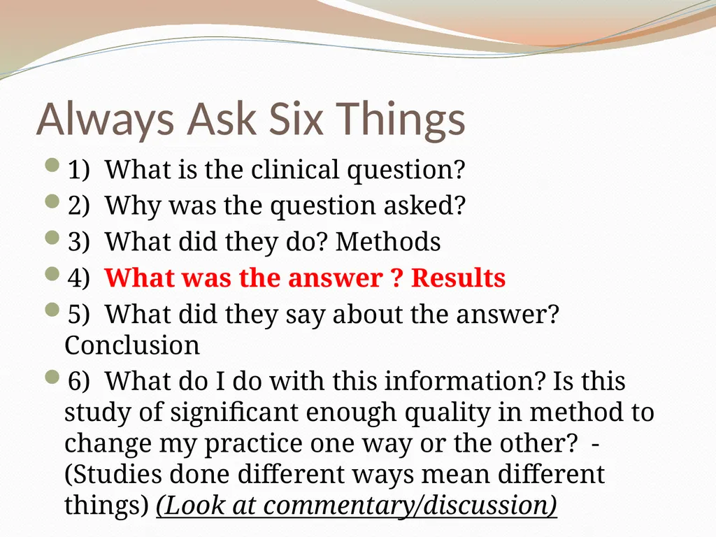 Critically Appraising a Journal Article What is a - slide 38 of 46