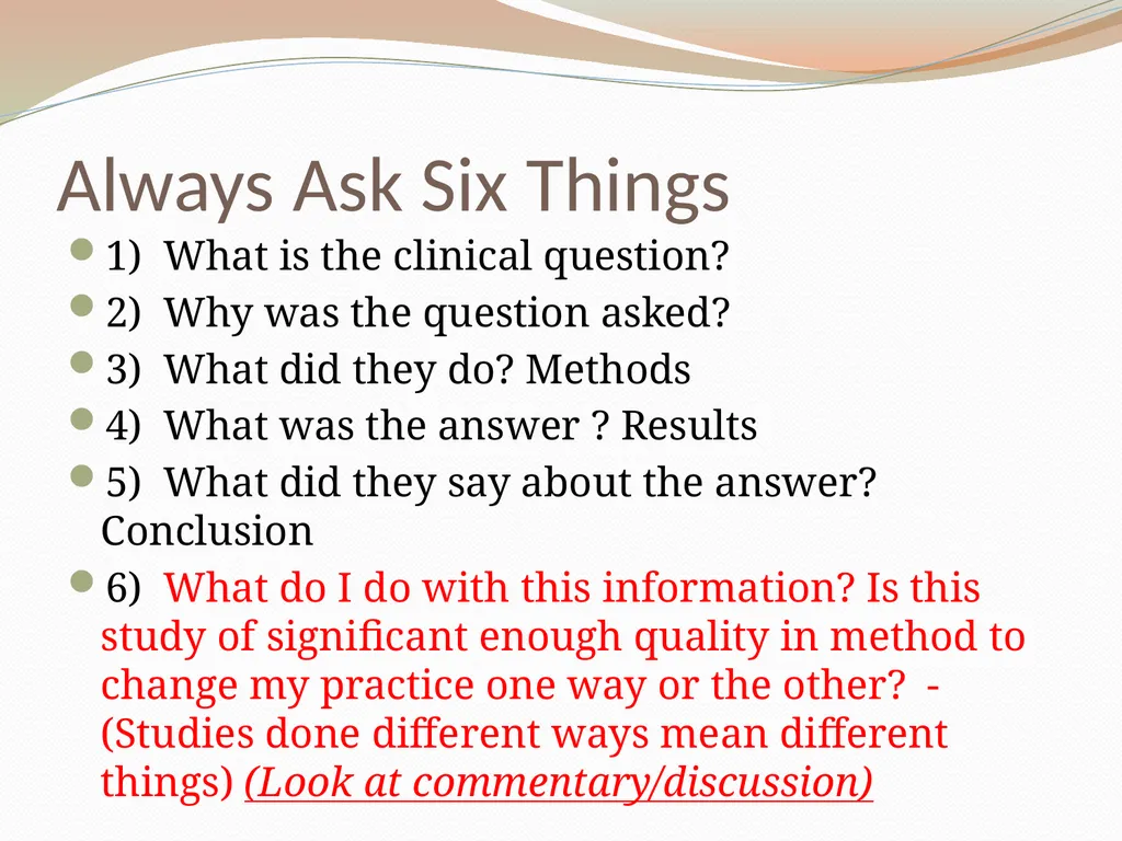 Critically Appraising a Journal Article What is a - slide 42 of 46