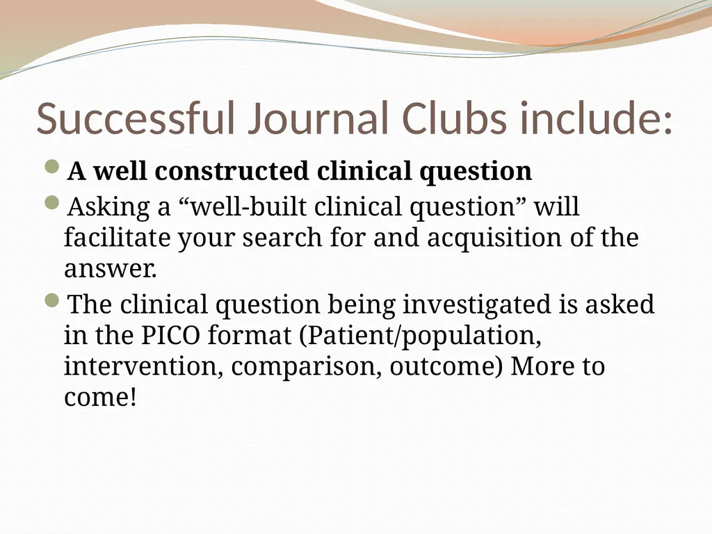 Critically Appraising a Journal Article What is a - slide 7 of 46