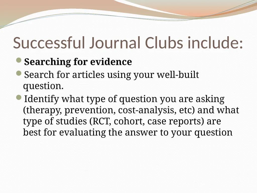 Critically Appraising a Journal Article What is a - slide 8 of 46