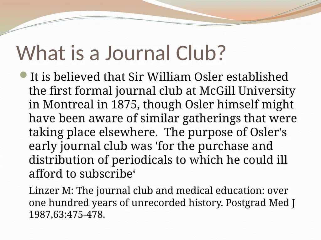 Critically Appraising a Journal Article What is a - slide 5 of 46