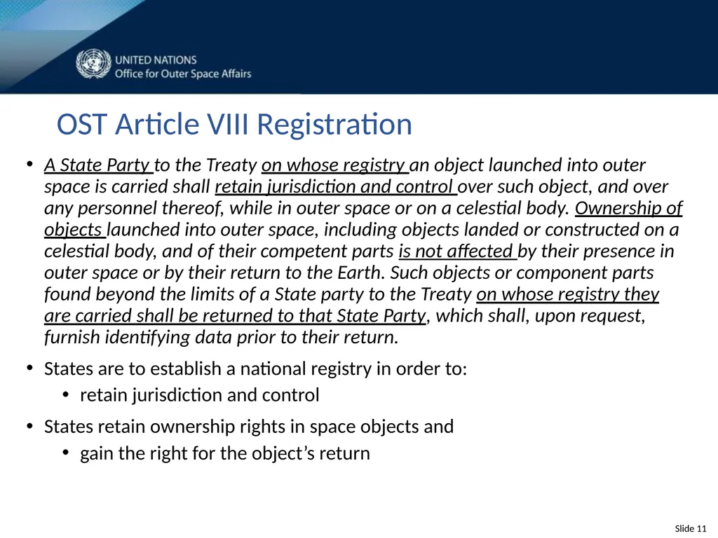 United Nations Space Law Conference 2020 - slide 11 of 16